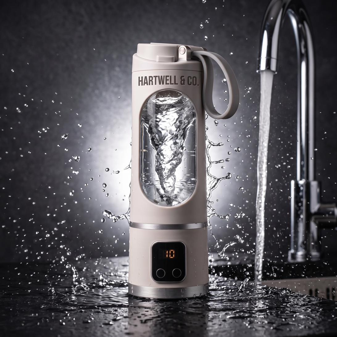 Hartwell blender pulling ingredients into a vortex